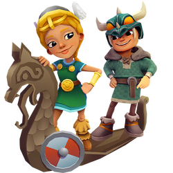 Subway Surfers on X: Get Nordic! ⚔️ Celebrate the #SubwaySurfers 9th  Birthday with Trym, the new Copenhagen surfer, and Lana in her new Nordic  Outfit. 🌟 The bundle also unlocks the new