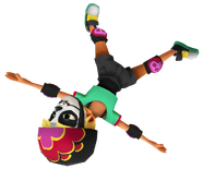 Olivia in her Derby Macabre Outfit hitting the screen