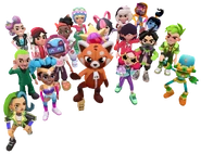Cleo, Alfie in his Cupid Outfit, Tainá, Meggan, Ji-Yeong, Vivienne, Miss Maia, Amira in her Genie Outfit, Yuto, Astra, Hammy Bee, J Balvin, Thunder, Lucky, Azura, Red Panda, Stella, Skye, and Tankbot with "The Best Deal of the year!" pose
