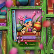 Bonnie em uma estante de livros
