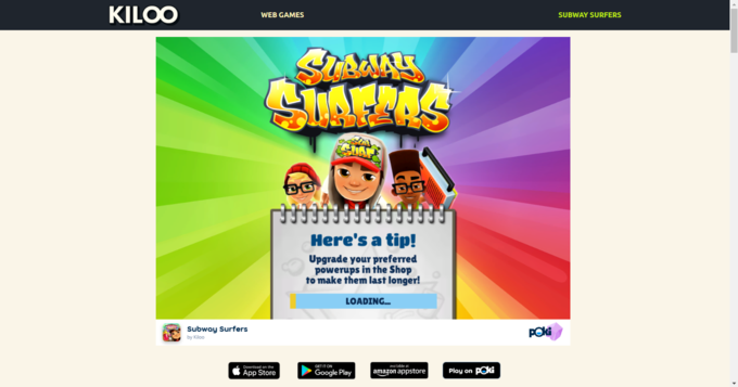 SUBWAY SURFERS HAVANA ON POKI (BY KILOO GAMES) 