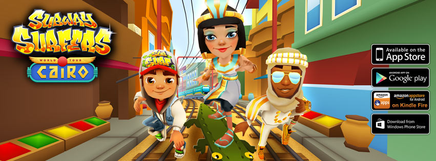 Subway Surfers para Windows Phone foi atualizado e ganhou uma turnê no Cairo