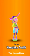 Desbloqueando o Traje Harajuku