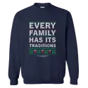 Fam holiday sweatshirt navy