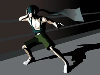 Con Smith prepares to use his super speed.