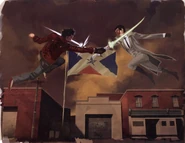 Theend.jpg (1.58 MB) Henry and Travis fighting at the end of No More Heroes