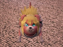 Bad Girl after being revived as a dog by the Death Balls in Travis Strikes Again