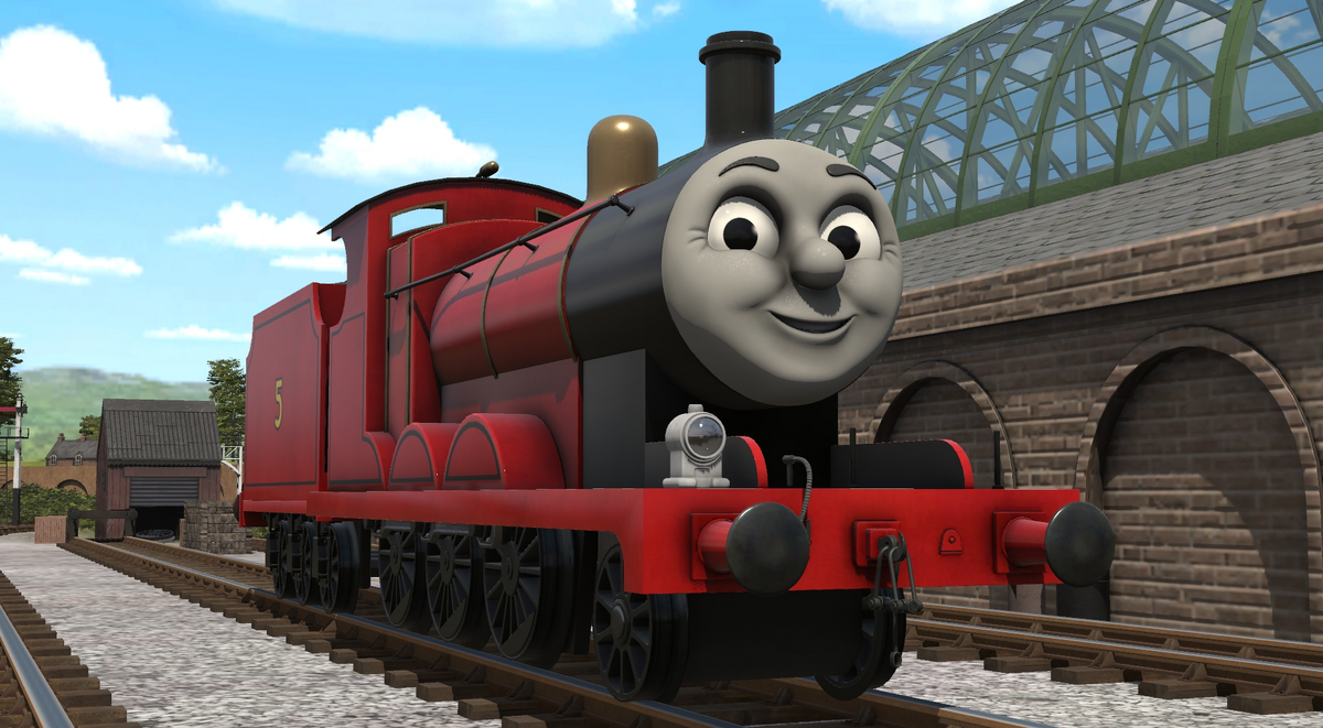 James the Red Engine, Character-community Wiki