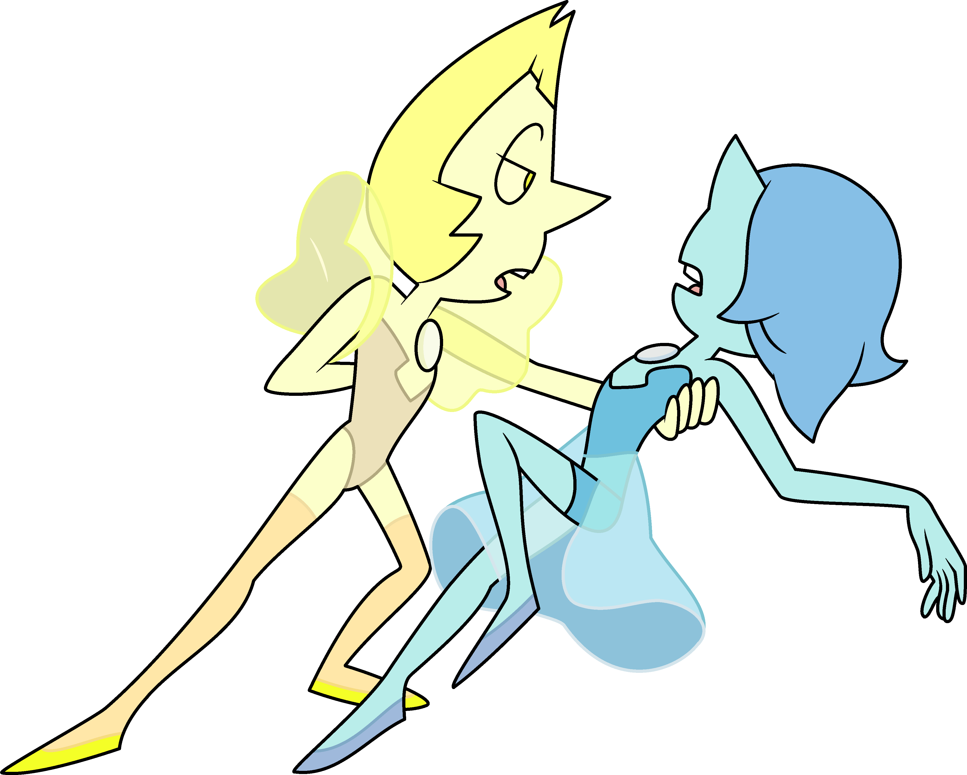 green pearl over blue