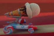 Adorabeezle with an ice cream cannon