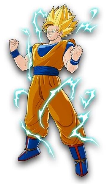 Goku SSJ2 (Universo 7)  Goku super saiyan, Dragon ball super