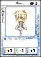 Hime's character card in 100% Orange Juice