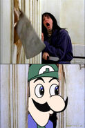 Weegee with an axe