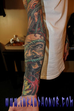 mitch lucker owl tattoo finished