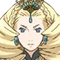 Astrid's portrait in Genso Suikoden: The Woven Web of a Century.