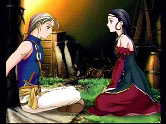 Genso Suiko Gaiden Vol.1 Harmonia No Kenshi (PS1) – Japan Import NTSC-J, Très Bon état, Konami