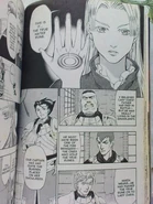 Chris showing the True Water Rune to the Zexen Knights