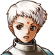Jewel's (Gaien Knight) portrait in Suikoden IV.