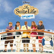 Promotional picture over the rail of the S.S. Tipton