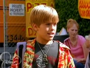 Zack after getting off the bus