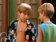 Zack telling Cody to chill