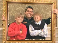 Zack, Cody and Esteban with the "destroyed painting"