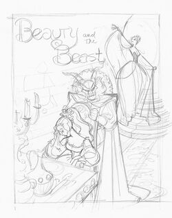 beauty and the beast drawings tumblr