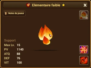 Élémentaire faible (Feu) (droite)
