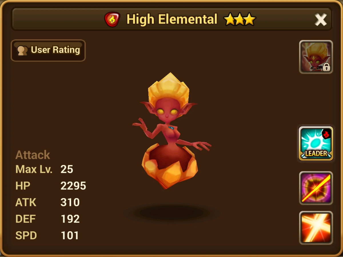 High Elemental (Fire) - Kahli/Gallery and trivia | Summoners War Sky ...