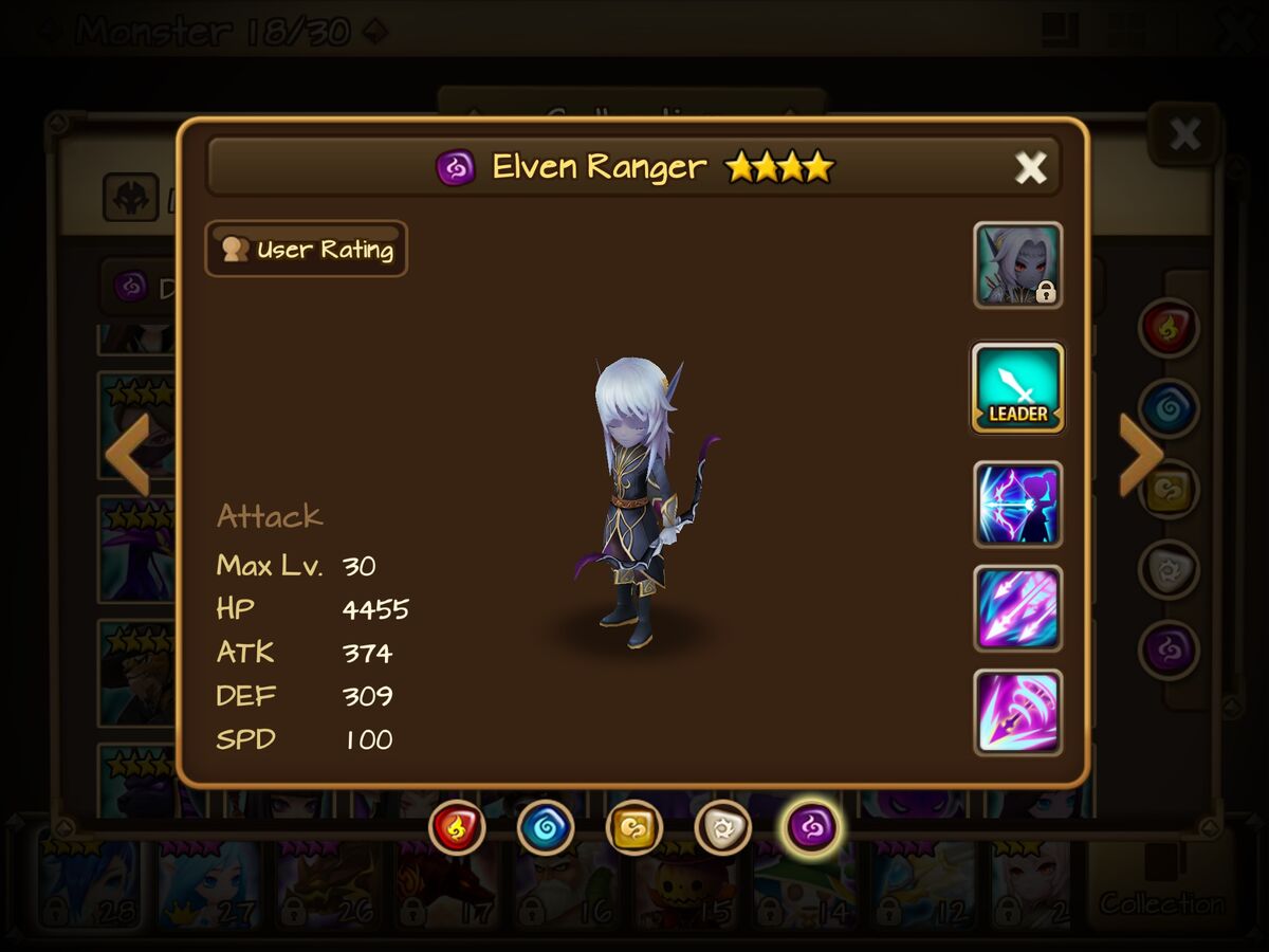 Elven Ranger (Dark) - Isillen/Gallery and trivia | Summoners War Sky ...