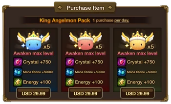 King Angelmon Pack