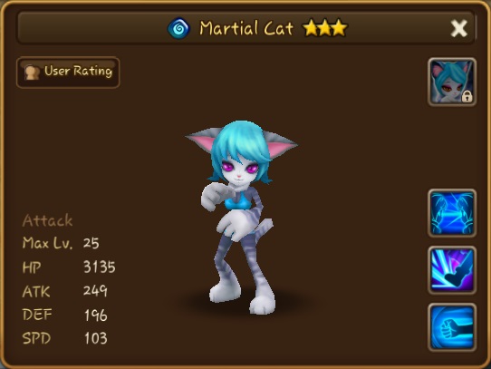 Martial Cat Water Minagallery And Trivia Summoners War Sky Arena Wiki Fandom 