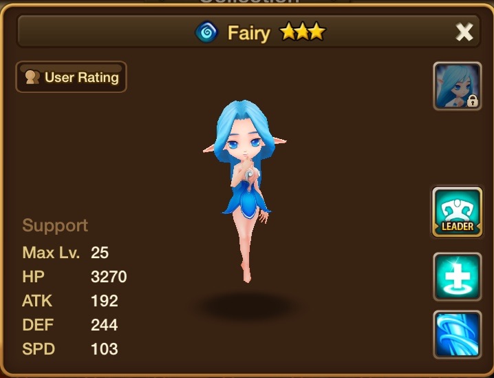 Fairy (Water) Elucia/Gallery and trivia Summoners War Sky Arena