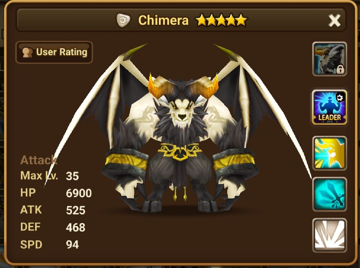 Chimera (Light) - Shan/Gallery and trivia | Summoners War Sky Arena ...