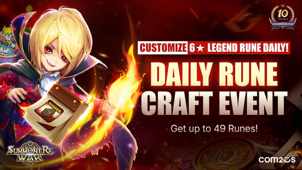 Global Service 10th Anniversary! Daily Rune Craft Event