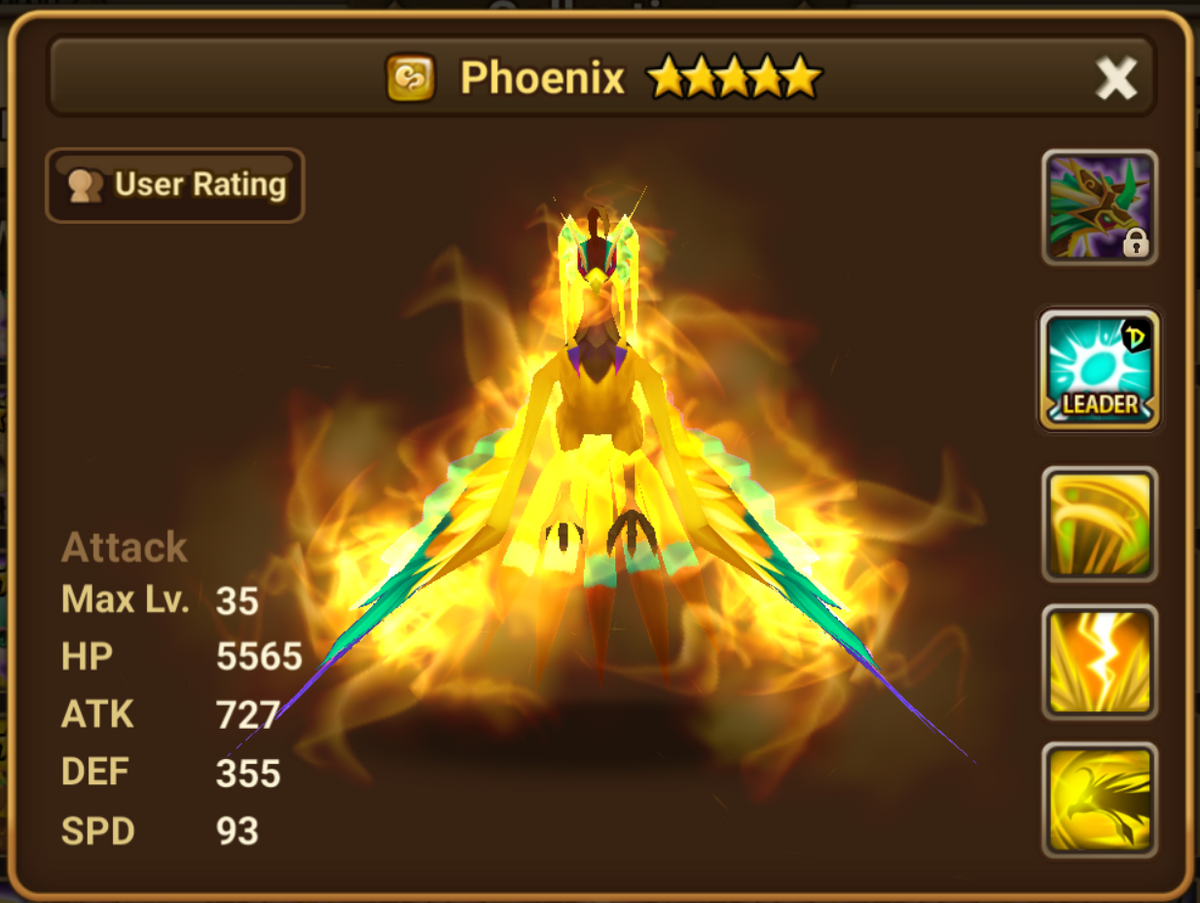 Phoenix (Wind) - Teshar/Gallery and trivia | Summoners War Sky Arena ...