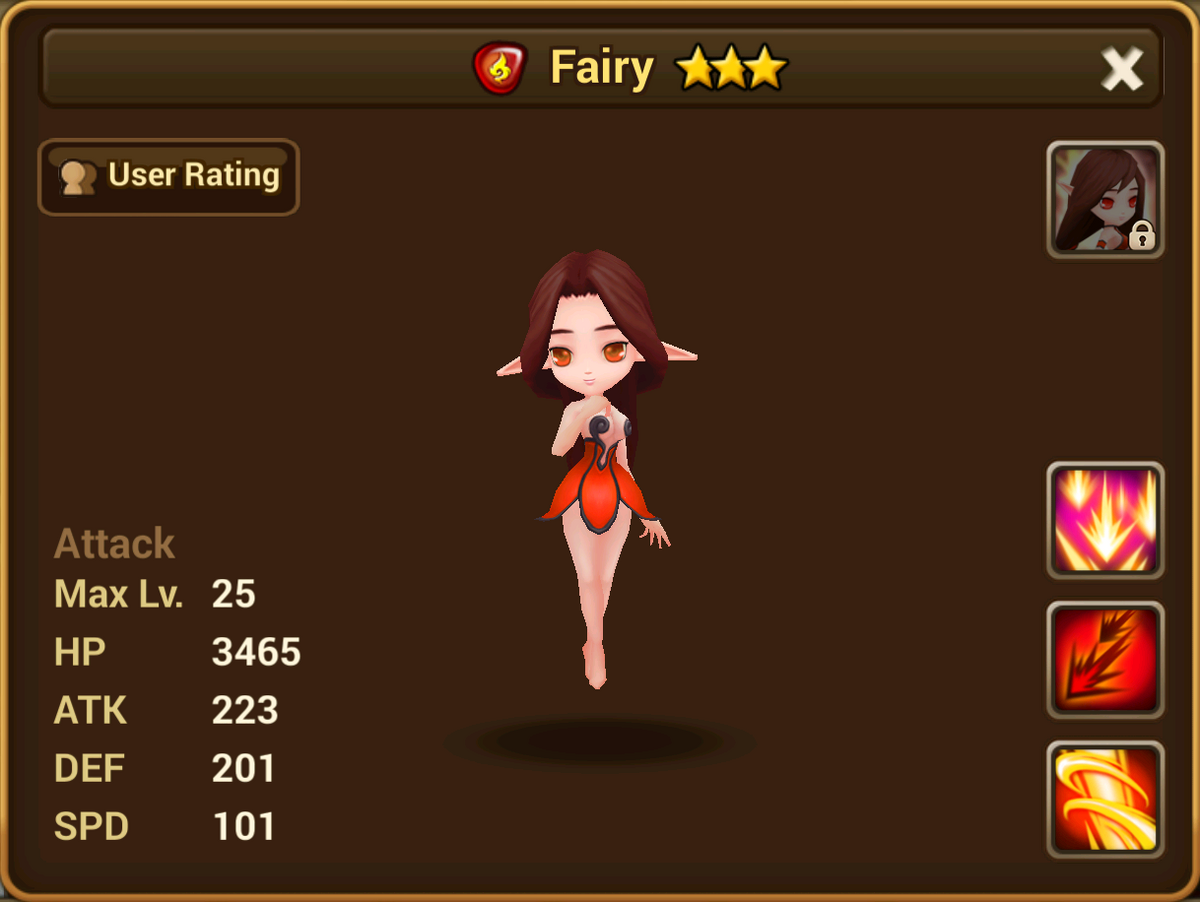 Fairy (Fire) - Iselia/Gallery and trivia | Summoners War Sky Arena Wiki ...