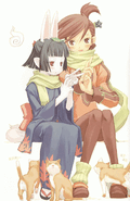 Hasaha and Akane in a Promotional Art