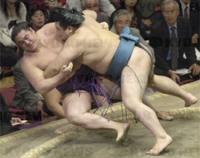 Tamaasuka defeats Tochinohana (c. 2005)