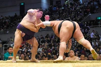 Akiseyama defeats Toyohibiki (c. 2016)