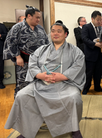 Okinofuji's retirement ceremony (c. 2024)