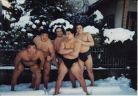 Ryudo with his fellow Brazilian stablemates (c. 1998)