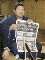 Satoyama after promotion to Makuuchi (c. 2007)