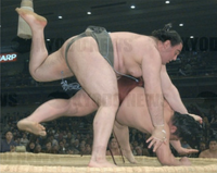 Kokkai ensures promotion to Juryo (c. 2003)