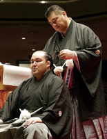 Kotoyutaka's retirement ceremony (c. 2013)