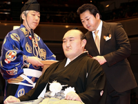 Iwakiyama's retirement ceremony (c. 2012)