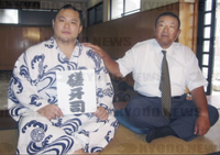 Isobe becomes Sagatsukasa after promotion to Juryo (c. 2007)