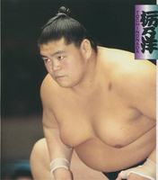 Tochinonada during his Makuuchi debut (c. 1997)