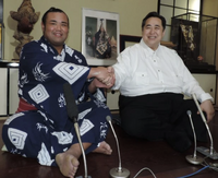 Wakanoshima after promotion to Juryo (c. 2014)