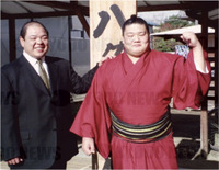 Hokutoriki after promotion to Juryo (c. 2001)